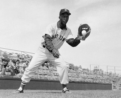 Pumpsie Green became the Boston Red Sox’s first black player in 1959, nearly 10 years after Jackie Robinson broke the color barrier with the Brooklyn Dodgers. (Harold Filan / ASSOCIATED PRESS)