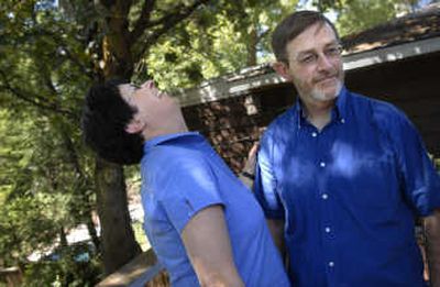 
Melissa Weller  reacts to a quip by her husband, Paul. They were able to save their marriage after participating in the Retrouvaille  Program, which calls itself a 