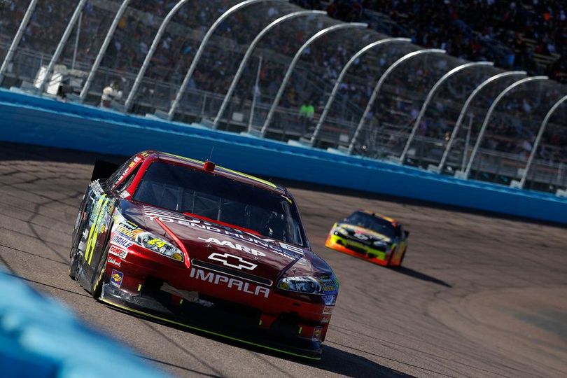 Despite being involved in the accident that ruined Edwards' day, Jeff Gordon led the SUBWAY Fresh Fit 500 a race-high six times for 138 laps. (Photo Credit: Chris Graythen/Getty Images) (Chris Graythen / Getty Images North America)