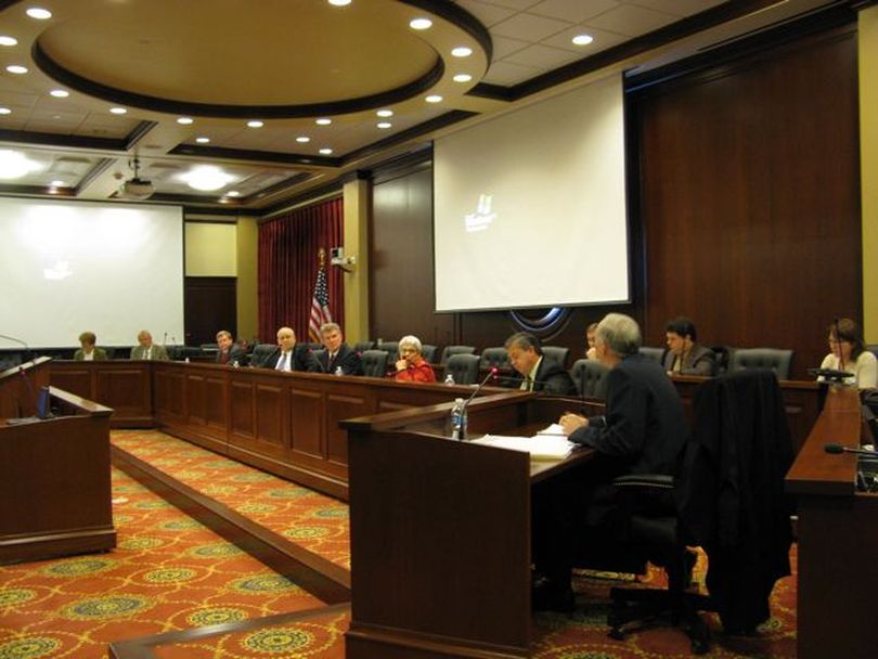 Idaho State Land Board meets in the state capitol on Tuesday (Betsy Russell)