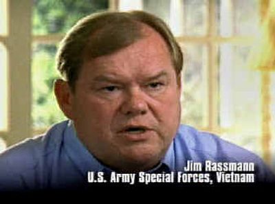 
 Jim Rassmann, a veteran who served with John Kerry in Vietnam says the Democrat 