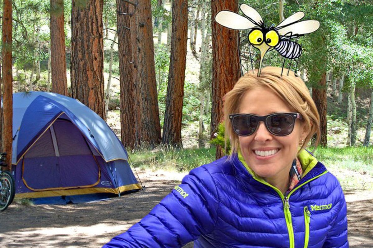 Kris Crocker says camping is not her favorite thing. (Staff illustration by Ralph Walter)