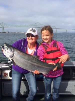 Buoy 10 salmon anglers are having a fast start on kings and cohos since the season opened  
Aug. 1. (Dan Barth)