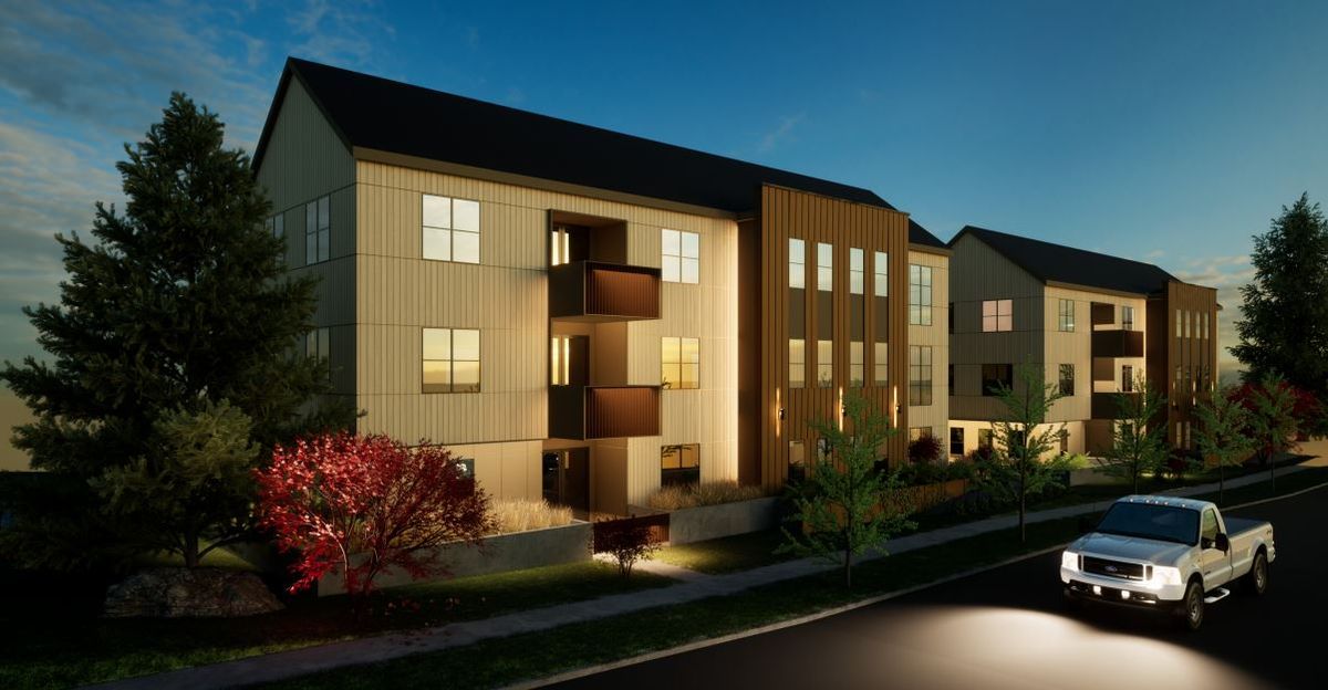 Developers are planning to add 48 units of apartments to the Five Mile Prairie Neighborhood. The project is called 5M Apartments.  (Courtesy of PRESS Architecture)