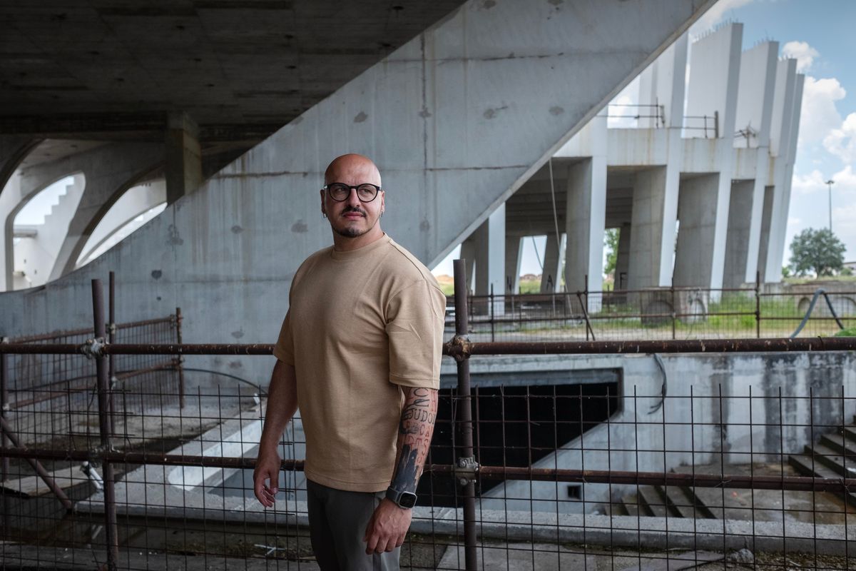 Matteo Gatto, the technical director of Rome’s bid to host Expo 2030, stands in at the Sail complex in Rome earlier this month.  (New York Times)