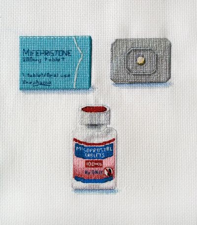 “Medical Abortion Pills,” by Katrina Majkut (2015), was one of the works removed from an exhibition at Lewis-Clark State College in Lewiston.  (Courtesy of Katrina Majkut)