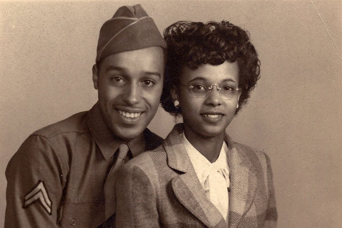 Allen Leftridge, pictured with wife Sarah Leftridge, was killed by a White soldier at the end of World War II. (Will Holman/Handout)