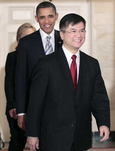 Gary Locke, pictured in March, was confirmed by the Senate on Wednesday as the new U.S. ambassador to China. (Associated Press)