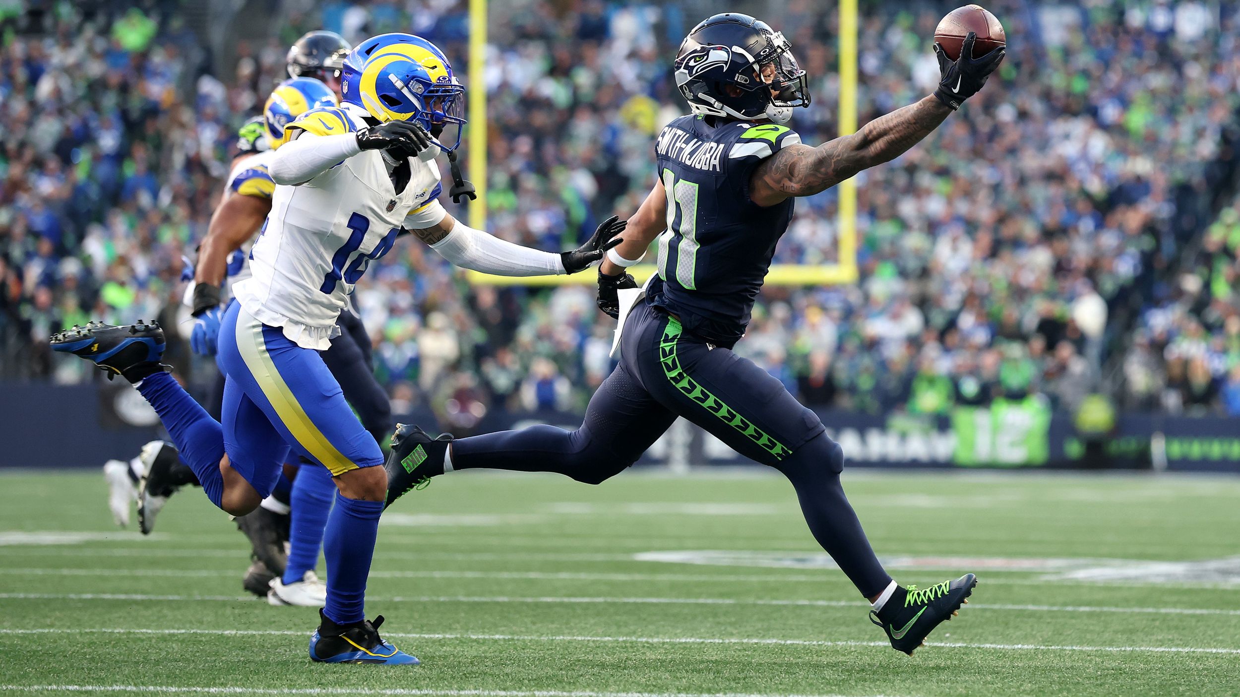 Seahawks' Jaxon-Smith Njigba rises to occasion in NFC Championship Game |  Notebook