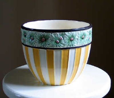 
This majolica planter, a $12 find, turned up in an antique mall in Astoria, Ore.
 (Cheryl-Anne Millsap / The Spokesman-Review)