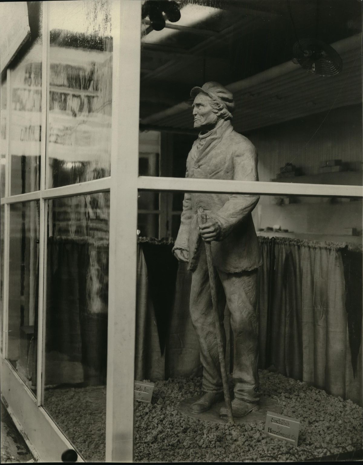 Curly Jim made out of butter exhibit by Hazelwood Co. for the Spokane Interstate Fair and Livestock Show of 1914. (Spokesman-Review archives)
