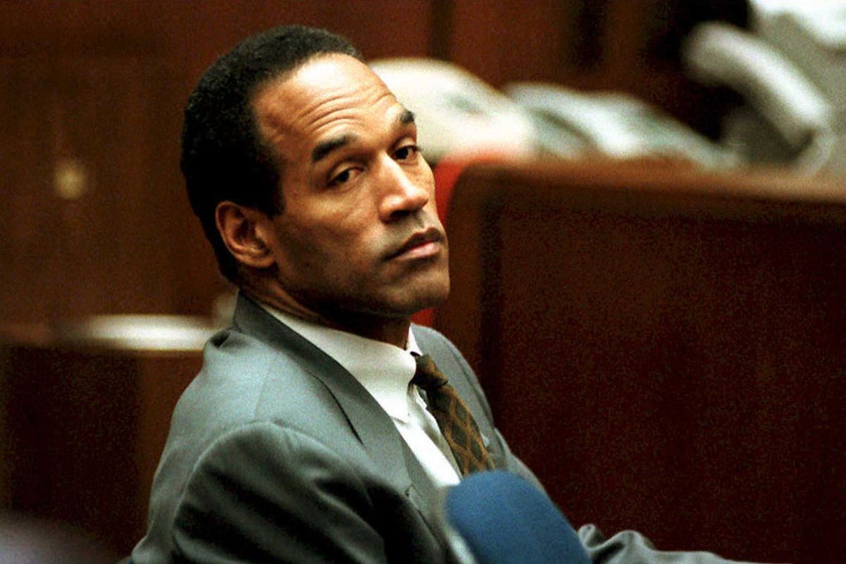 O.J. Simpson sits in Superior Court in Los Angeles on Dec. 8, 1994, during an open court session where Judge Lance Ito denied a request for court transcripts from a private meeting involving prospective jurors.  (Tribune News Service/Pool/AFP)