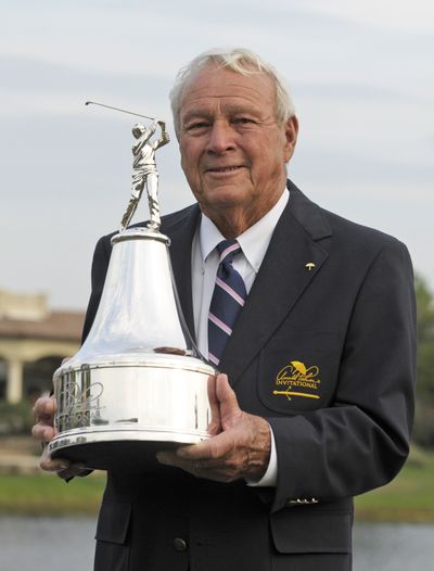 Arnold Palmer remains one of the most popular personalities in golf because of his outgoing nature. (Associated Press)
