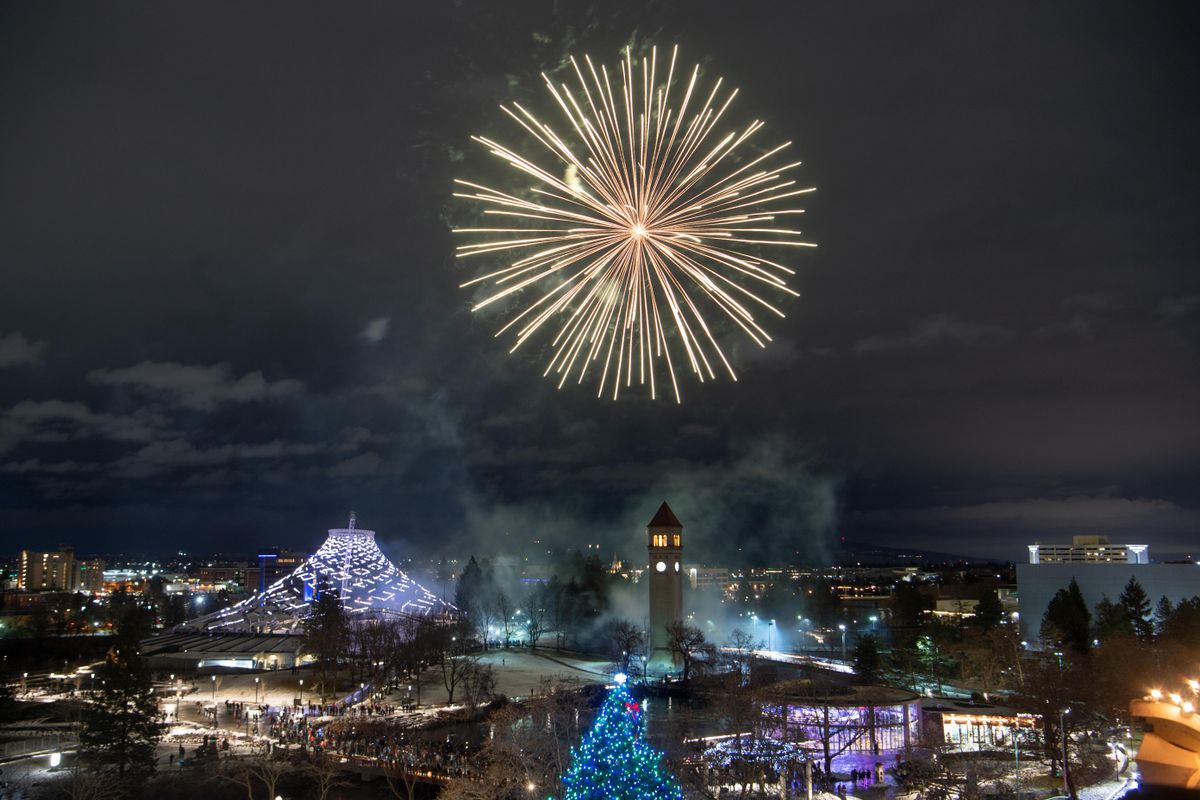 New Year's Eve fireworks in Riverfront Park Dec. 31, 2019 The