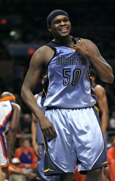 Zach Randolph had a dominating game in a win over the New York Knicks. (Associated Press)