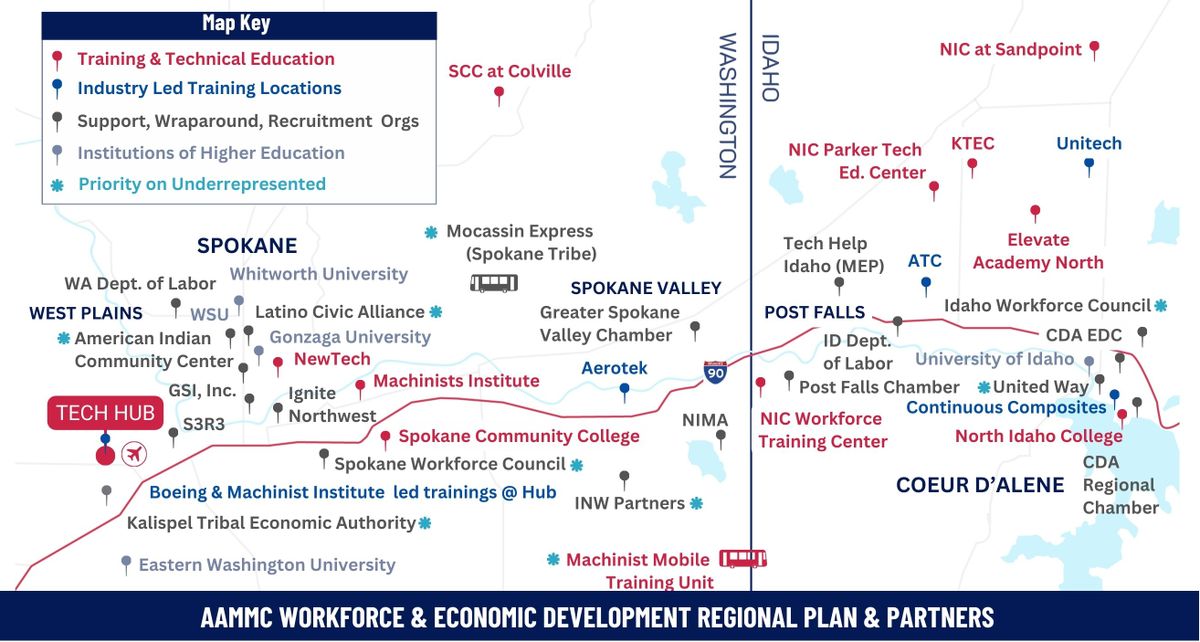 This Inland NW Composites Consortium, which includes some 50 members, was among 31 other groups selected from a pool of almost 400 attempting to tap into federal funds.  (Courtesy of American Aerospace Materials Manufacturing Center)