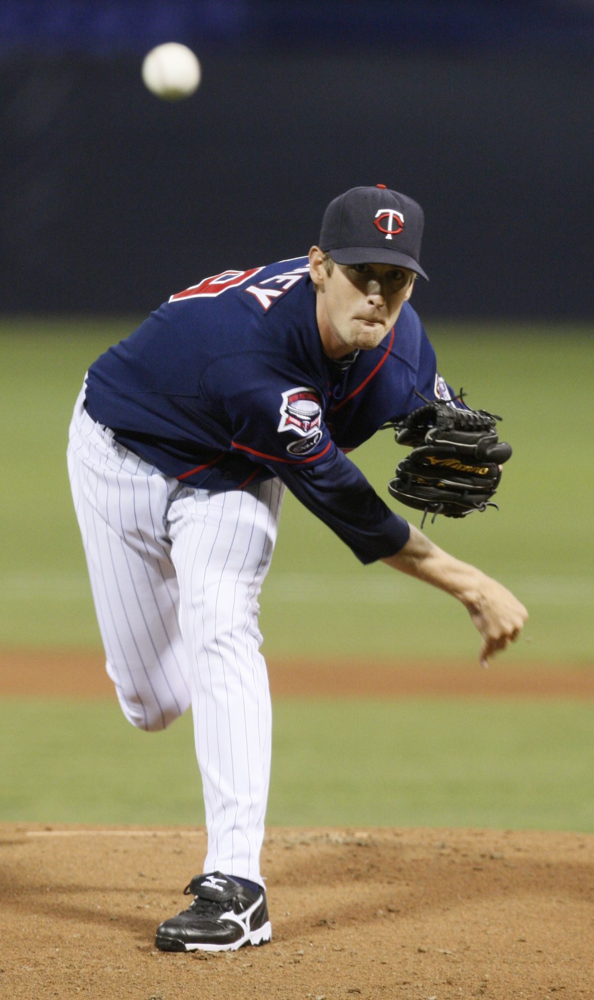 Twins starter Kevin Slowey picked up the win Wednesday.  (Associated Press / The Spokesman-Review)