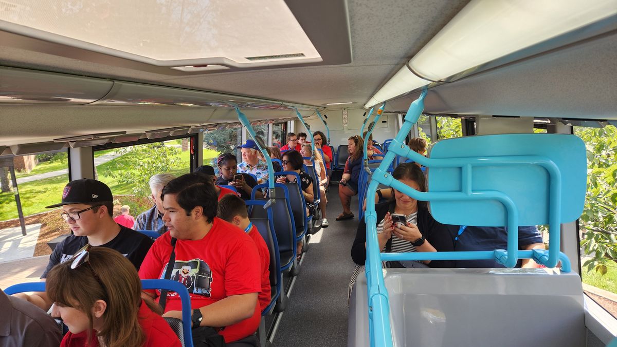 After months of route preparation, driver training and public anticipation, the Spokane Transit Authority’s new double-decker buses officially opened doors to the public Saturday. (Cannon Barnett/The Spokesman-Review)