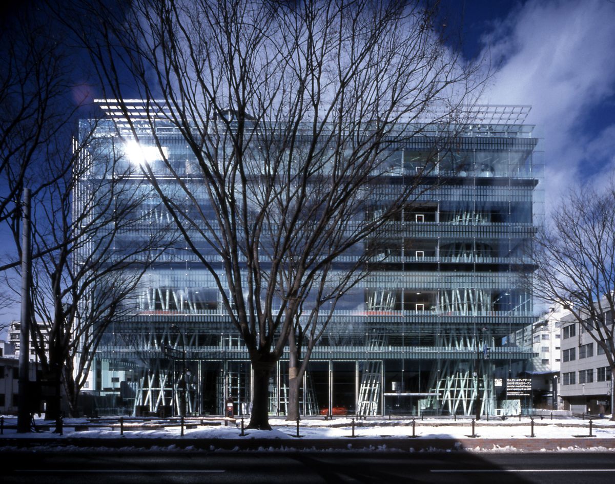 Japanese architect Toyo Ito’s Sendai Mediatheque, 1995-2000, in Miyagi, Japan.