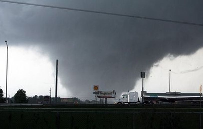 AP Photo of tornado in Tuscaloosa, AL (Dusty Compton / Tuscaloosa News)