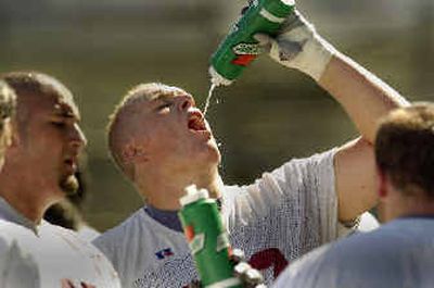 
Former Washington State offensive lineman Calvin Armstrong is spending time in Phoenix trying to improve his status for April's NFL draft.
 (Christopher Anderson/ / The Spokesman-Review)