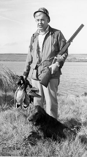Tom Foley is a former Eastern Washington Congressman and Speaker of the House of Representatives. This is a 1982 photo of Foley at the end of a day of duck hunting in Eastern Washington. (Photo Archive / The Spokesman-Review)