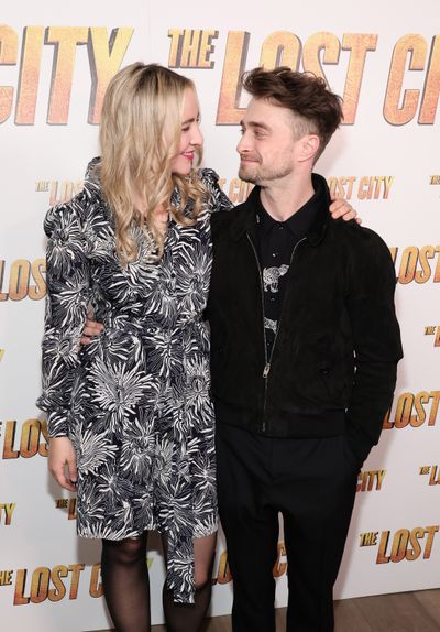 Erin Darke and Daniel Radcliffe attend a screening of “The Lost City” at the Whitby Hotel on March 14 in New York City.  (Tribune News Service)