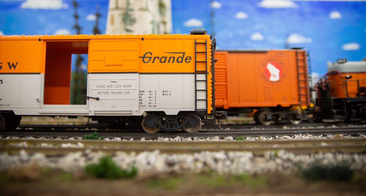 Calling Craig Smith a train hobbyist would be an understatement, as Smith has been a lifelong train enthusiast for both full-scale operable locomotives as well as model trains, and has a memorabilia collection to back him up. The piece de resistance of Smith’s collection is an ongoing G scale model train project that is reimagined after an actual 11-mile railway in the Olympic Peninsula that stopped service in the 30s- – but Smith has put his own twist on it, with updates to reflect the end of the steam-diesel train era in the late 50s-60s. He is dedicated to structural details and even plans the towns around actual platted maps of the real-life locations, but allows his creativity to flow to morph it into what he wants.  (Libby Kamrowski/THE SPOKESMAN-REVIEW)