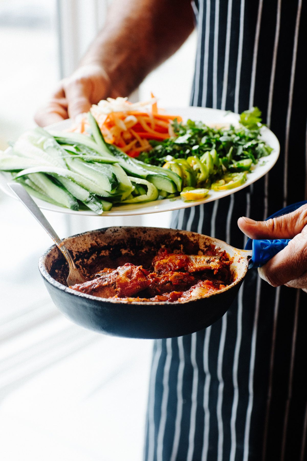 Fish from tins can make for an appetizing bahn mi or a simpler instant sandwich.  (Adewale Agboola/For The Washington Post)