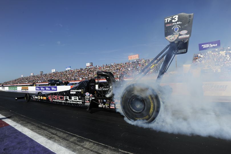 Top Fuel standout Spencer Massey races on the NHRA Mello Yello Drag Racing Series. (Photo courtesy of NHRA) (Marc Nhra)