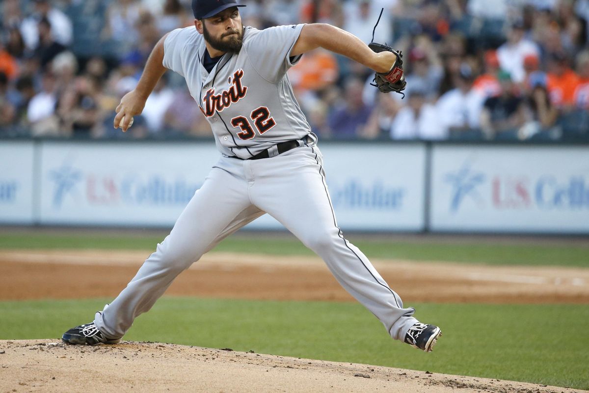 In this July 22, 2016, file photo, Detroit Tigers starting pitcher Michael Fulmer delivers during the first inning of a baseball game against the Chicago White Sox, in Chicago. (Charles Rex Arbogast / Associated Press)