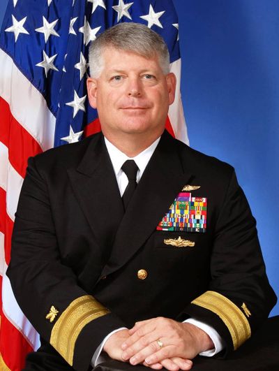 Rear Admiral Robert J. Gilbeau was sentenced to 18 months in prison Wednesday for lying to federal agents about his part in the worst corruption scandal in Navy history. (Courtesy photo / U.S. Navy)