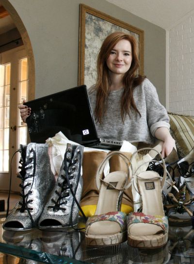 Blogger Jane Aldridge, 18,  poses at her home in Trophy Club, Texas.  (Associated Press)