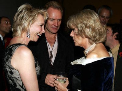 Britain's Camilla,Duchess of Cornwall, meets U.S. fashion designer