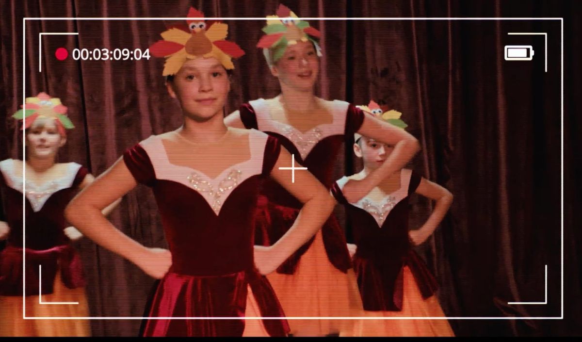 Company Ballet School students in a scene filmed for “The Thanksgiving Play,” directed by Misty Shipman.  (Courtesy of Evan Olson)