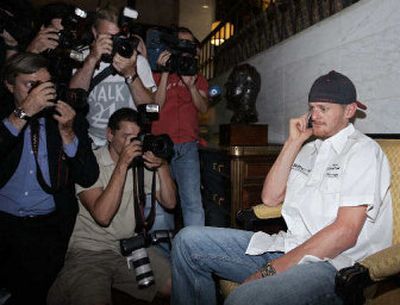 Floyd Landis, shown Friday in Madrid, has been the focus of attention in the cycling world – for more reasons than one.
(Associated Press / The Spokesman-Review)