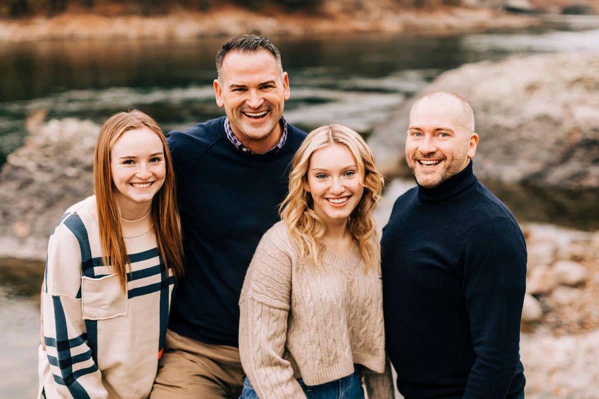 A 2023 family photo of the Jackson-Flemings. From left: Lilah Jackson-Fleming, Matt Fleming, Bella Jackson-Fleming, Casey Jackson. Bella died Nov. 11 at the age of 16.  (Courtesy)