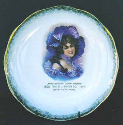 
This is an advertising plate made in 1908 by National China for M.J. Baker. 
 (asdf / The Spokesman-Review)