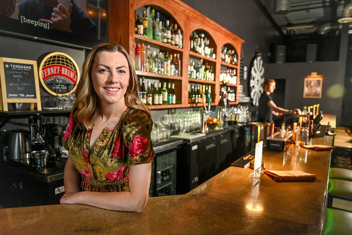 Deb Weisgerber and her husband, Bill, have opened the Alibi at 9025 N. Indian Trail Road in the Sundance Plaza. The business has a ‘70s theme and speakeasy feel.  (DAN PELLE/FOR THE SPOKESMAN-REVIEW)