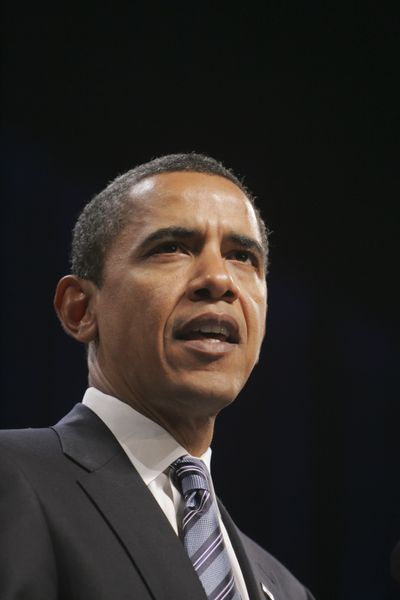 President-elect Barack Obama makes remarks on the nation’s economy Thursday at George Mason University in Fairfax, Va.  (Associated Press / The Spokesman-Review)