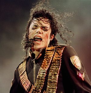 ORG XMIT: NYET712 FILE - In this Aug. 29, 1993 file photo, pop singer Michael Jackson performs during his "Dangerous" concert in National Stadium, Singapore.  (AP Photo/C.F. Tham, file) (C.f. Tham / The Spokesman-Review)