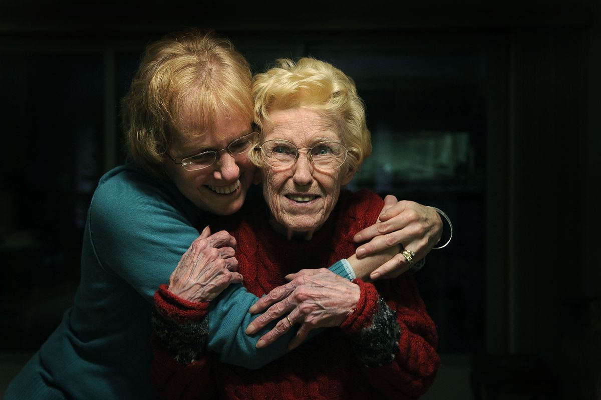Sandy Colquhoun, 61, says growing up she didn’t necessarily see eye-to-eye with her mother, Jean Dinsmore, 91, when it came to housework. (Dan Pelle)