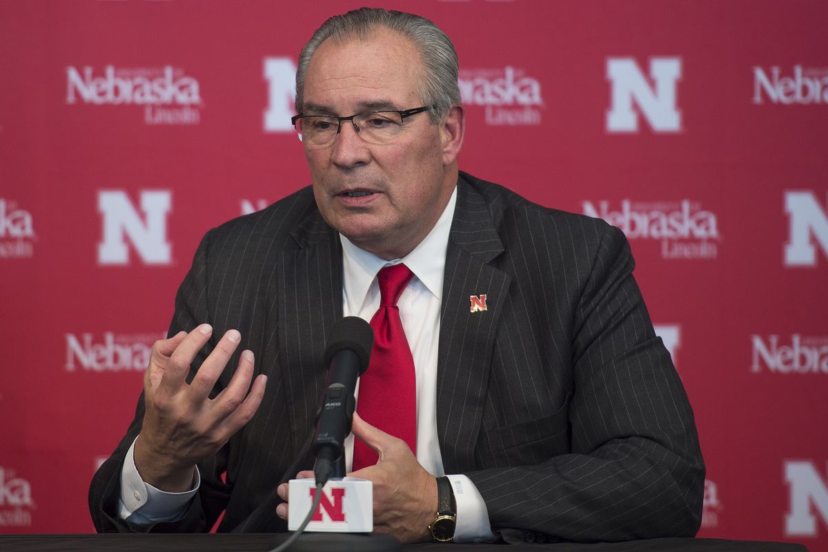 Bill Moos, who was hired as the athletic director at Nebraska in 2017, announced Friday he was retiring, effective next week. The Edwall, Washington, native and former WSU athletic director is 70.  (Kayla Wolf)