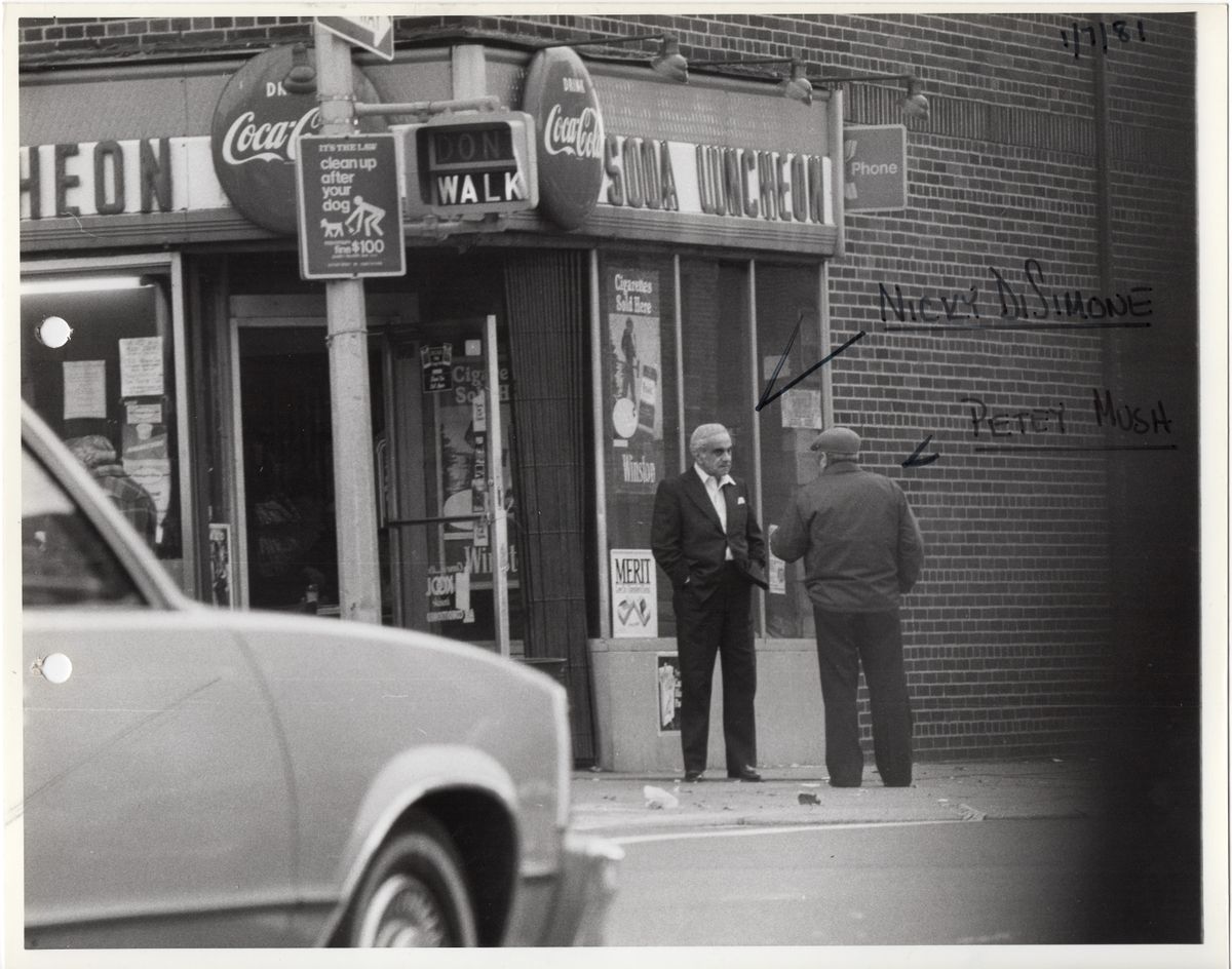 Archival FBI surveillance image from “Fear City: New York vs. The Mafia.”  (Netflix)