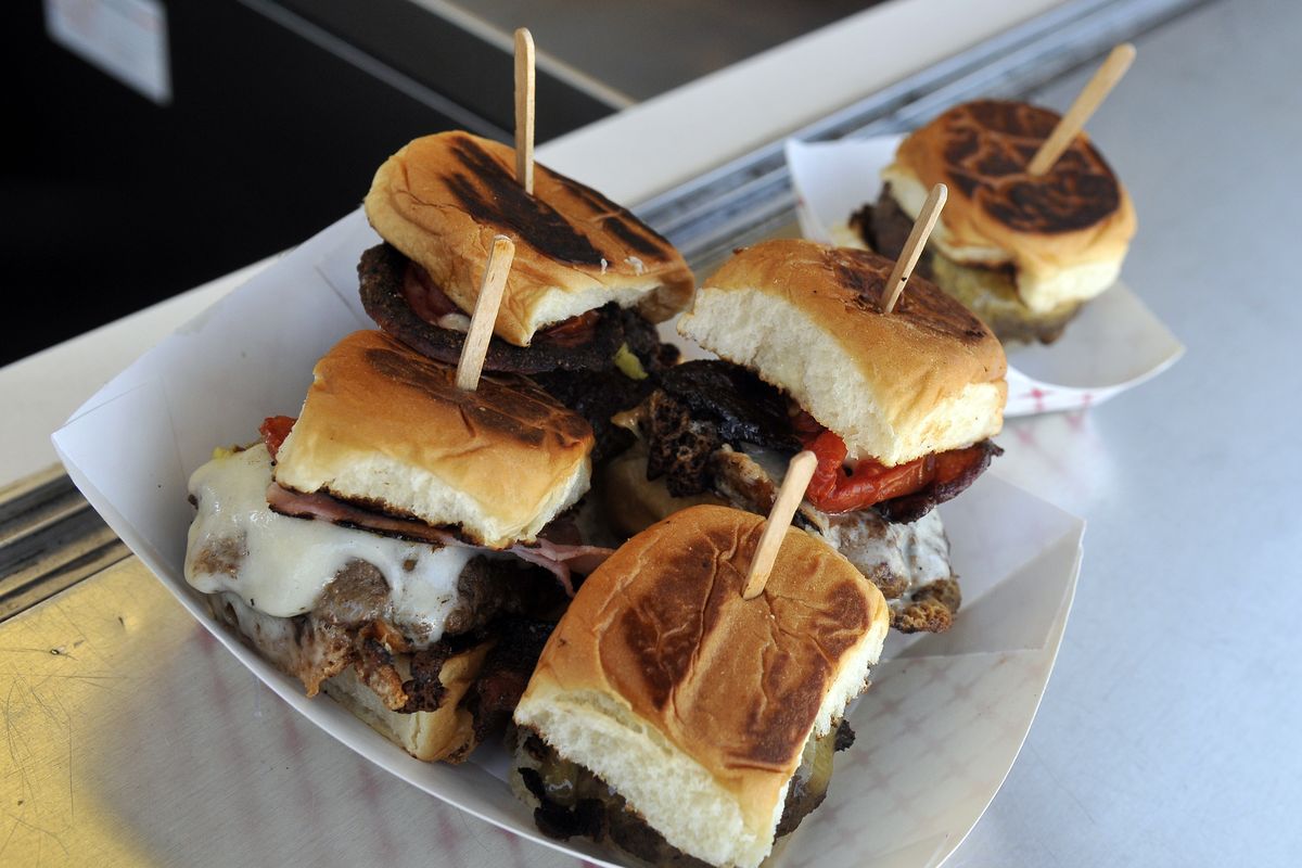 A sampler of sliders is served up at The Bistro Box. The food truck is known for its sliders.