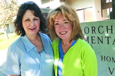 
Good friends Mary Lou McHenry and Diane Woodman are retiring from Otis Orchards Elementary after working together for  years. 
 (J. BART RAYNIAK / The Spokesman-Review)