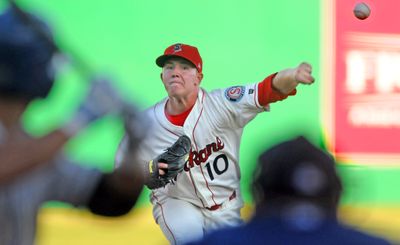 Spokane Indians pitcher Robbie Ross tossed five  solid innings against league-leading Tri-City on Tuesday. (Christopher Anderson / The Spokesman-Review)