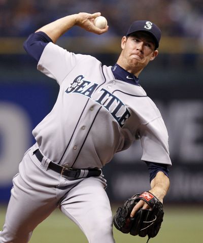 Associated Press Mariners’ Doug Fister allowed one run in five innings to beat Tampa Bay. (Associated Press)