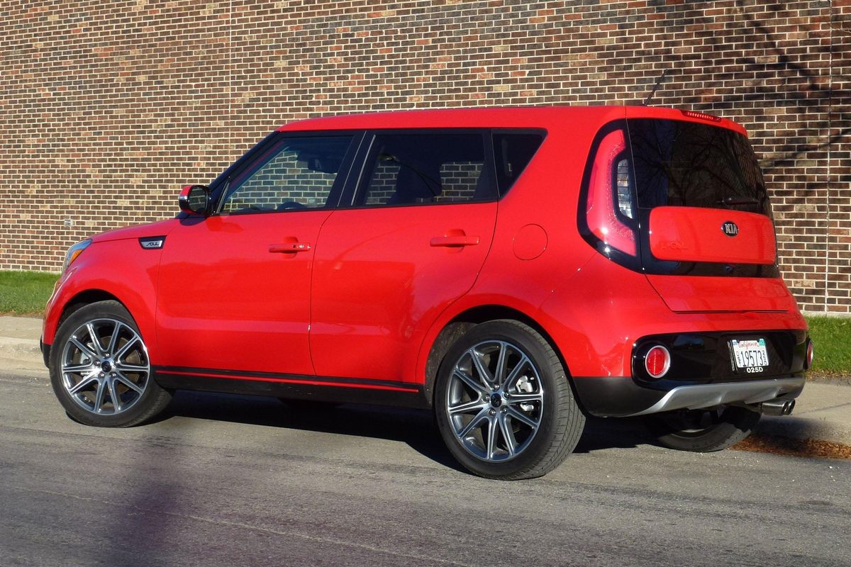 The 2017 Kia Soul Turbo Exclaim adds another variation to the tall hatch lineup. (Andy Mikonis / Chicago Tribune)