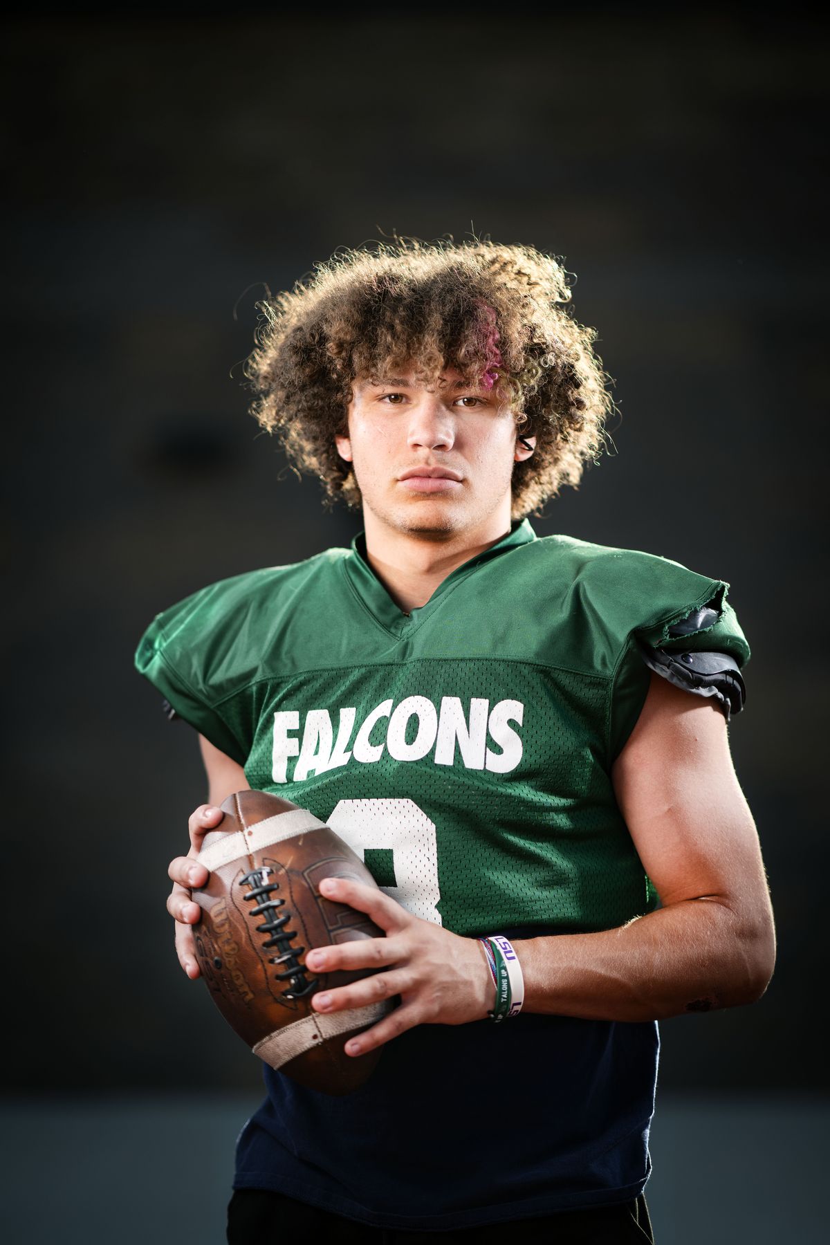 Ridgeline wide receiver Brayden Allen for cover of fall high school sports preview.  (COLIN MULVANY/THE SPOKESMAN-REVI)